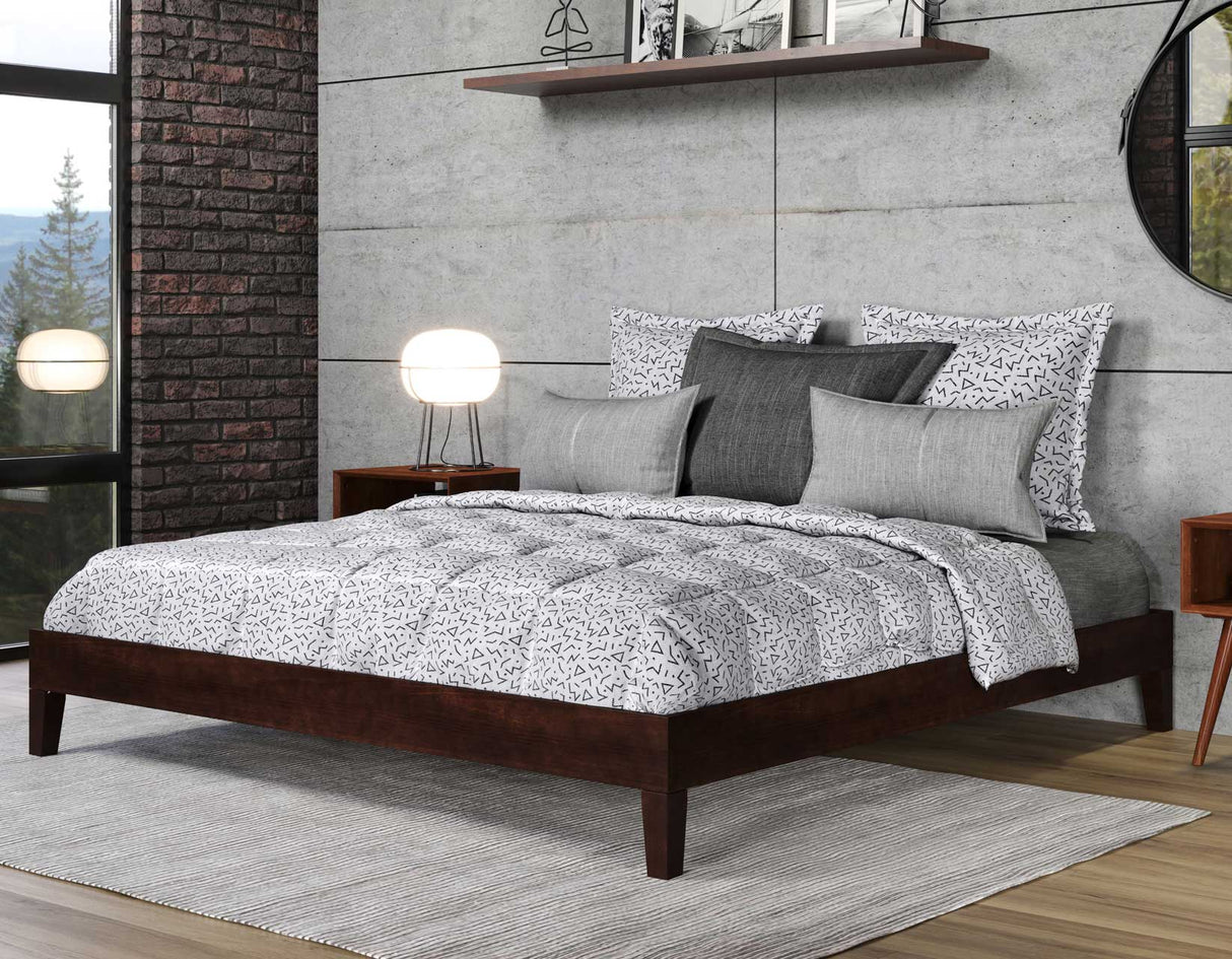 Nix King Platform Bed, Natural