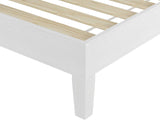 Nix King Platform Bed, White