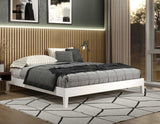 Nix King Platform Bed, White