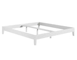 Nix King Platform Bed, White