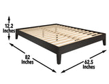 Nix Queen Platform Bed, Black