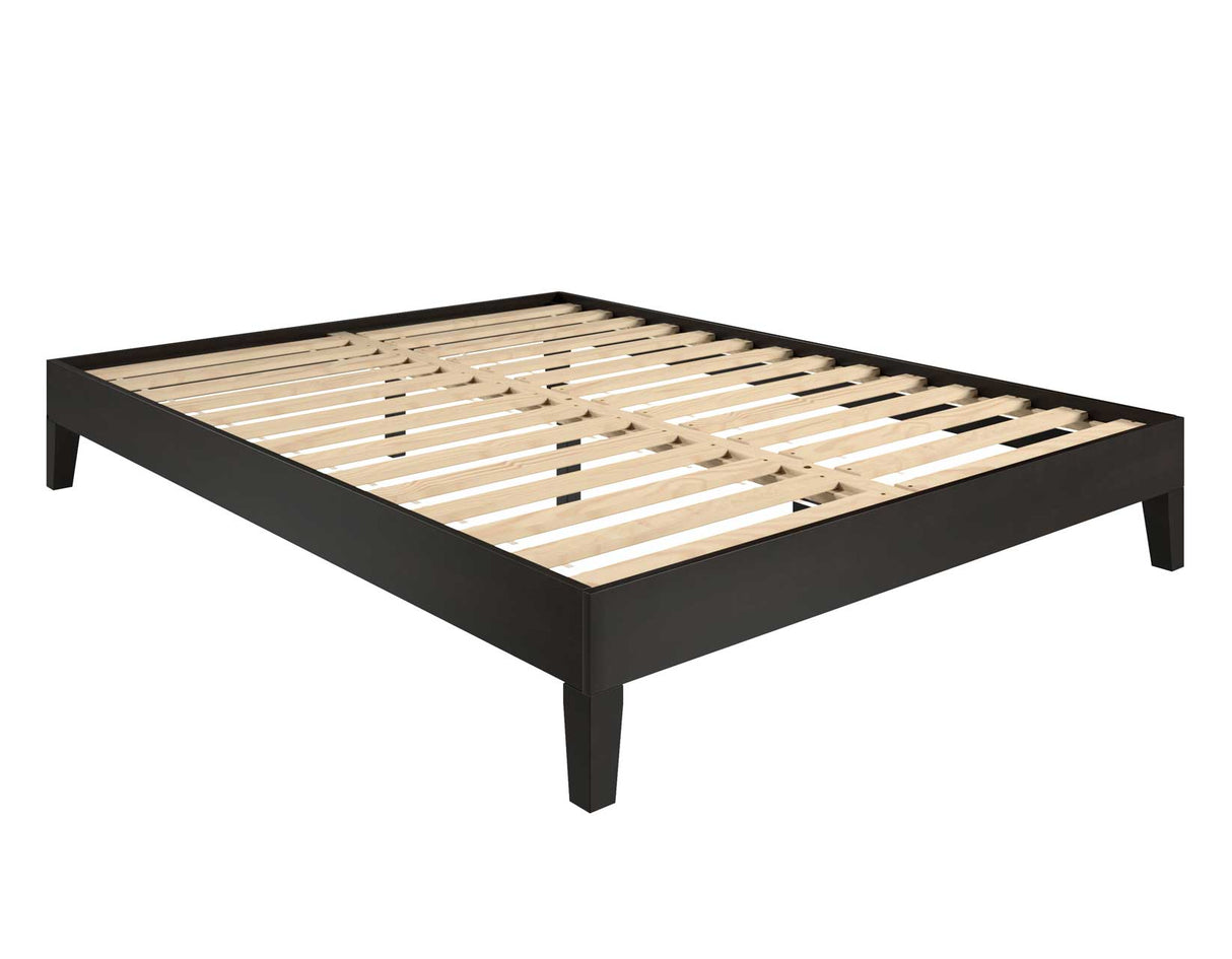 Nix Queen Platform Bed, Black