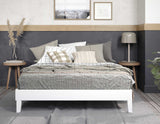 Nix Queen Platform Bed, White