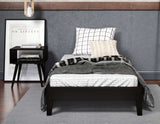 Nix Twin Platform Bed, Black