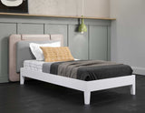 Nix Twin Platform Bed, White