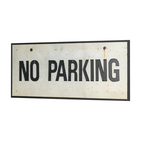 No Parking LG by Mercana Studio Hand Embelished Textured Framed Artwork Matted by Mercana at Eve Furniture