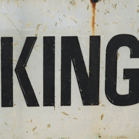No Parking LG by Mercana Studio Hand Embelished Textured Framed Artwork Matted by Mercana at Eve Furniture