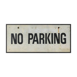 No Parking LG by Mercana Studio Hand Embelished Textured Framed Artwork Matted by Mercana at Eve Furniture