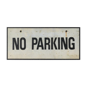 No Parking LG by Mercana Studio Hand Embelished Textured Framed Artwork Matted by Mercana at Eve Furniture
