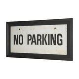 No Parking LG by Mercana Studio Hand Embelished Textured Framed Artwork Matted under Glass by Mercana at Eve Furniture