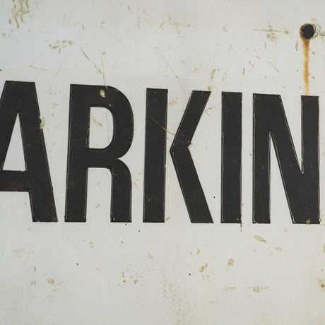 No Parking LG by Mercana Studio Hand Embelished Textured Framed Artwork Matted under Glass by Mercana at Eve Furniture
