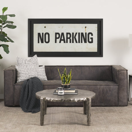 No Parking LG by Mercana Studio Hand Embelished Textured Framed Artwork Matted under Glass by Mercana at Eve Furniture