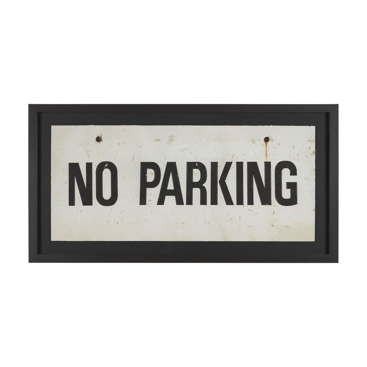 No Parking LG by Mercana Studio Hand Embelished Textured Framed Artwork Matted under Glass by Mercana at Eve Furniture