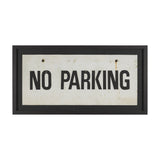 No Parking LG by Mercana Studio Hand Embelished Textured Framed Artwork Matted under Glass by Mercana at Eve Furniture