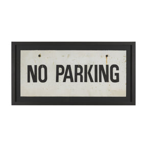 No Parking LG by Mercana Studio Hand Embelished Textured Framed Artwork Matted under Glass by Mercana at Eve Furniture