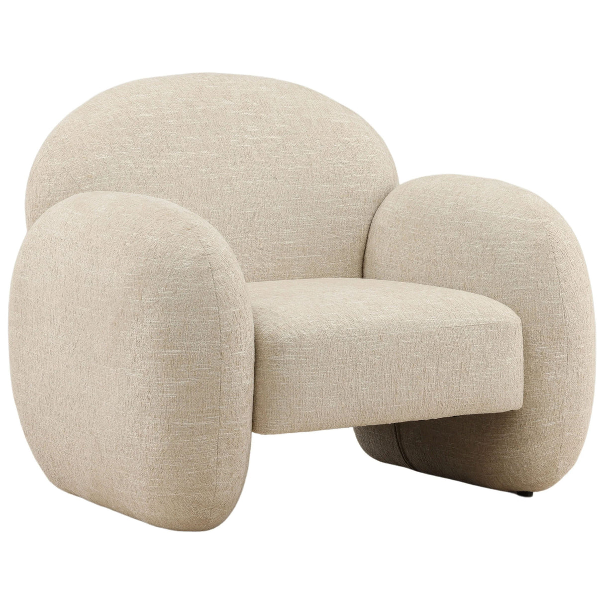Noa Chair, Cream by Dovetail at Eve Furniture