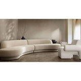 Noa Ivory Sherpa Fabric Accent Chair by Diamond Sofa at Eve Furniture