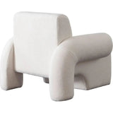 Noa Ivory Sherpa Fabric Accent Chair by Diamond Sofa at Eve Furniture