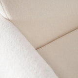 Noa Ivory Sherpa Fabric Accent Chair by Diamond Sofa at Eve Furniture