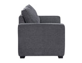 Noah Convertible Sleeper Loveseat, Gray