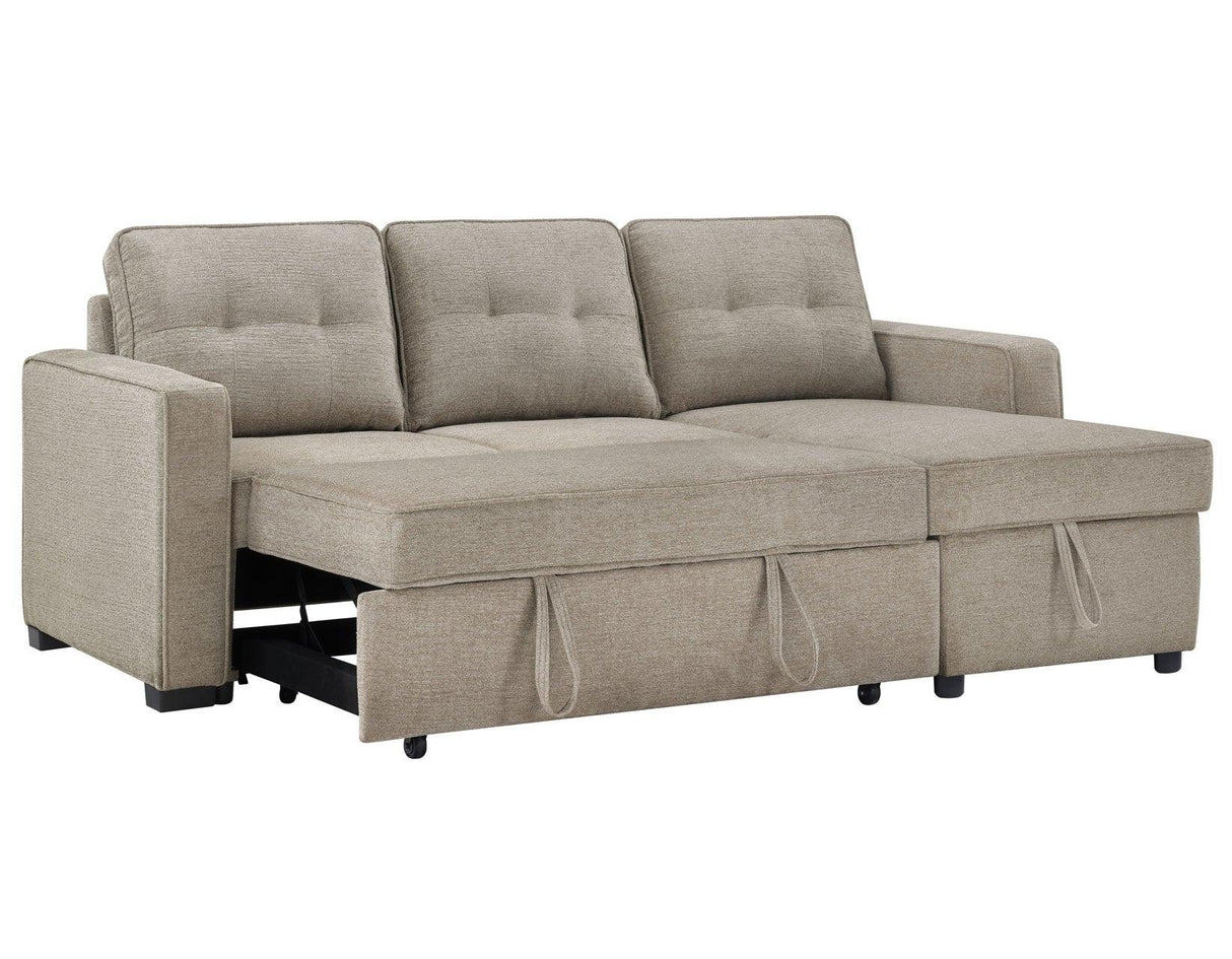 Noah Flippable, Convertible Storage Sleeper Chofa, Tan by Steve Silver at Eve Furniture