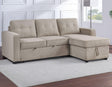Noah Flippable, Convertible Storage Sleeper Chofa, Tan by Steve Silver at Eve Furniture