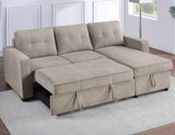 Noah Flippable, Convertible Storage Sleeper Chofa, Tan by Steve Silver at Eve Furniture