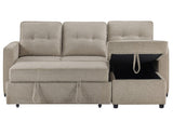 Noah Flippable, Convertible Storage Sleeper Chofa, Tan by Steve Silver at Eve Furniture
