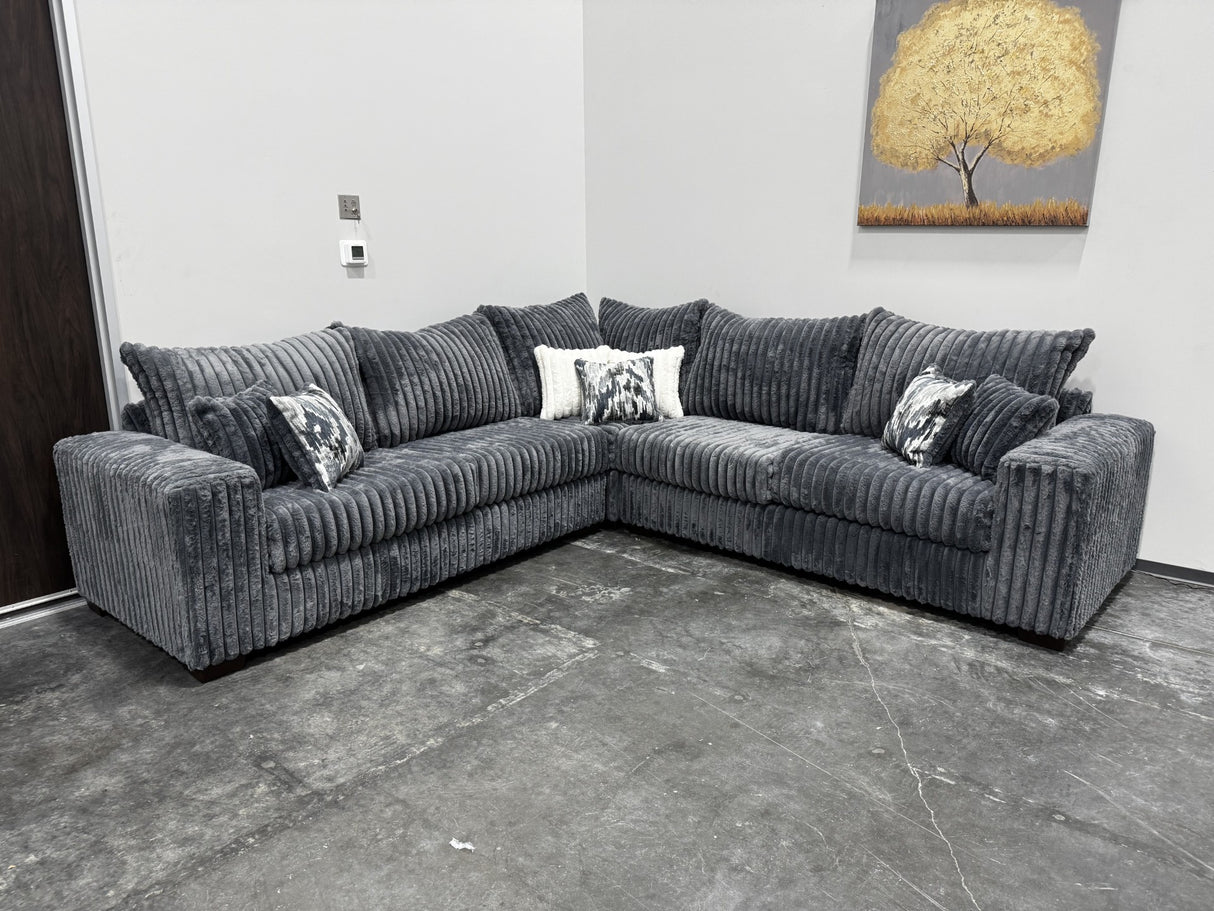 Noah Grey 3-Piece Sectional by New Era Innovations at Eve Furniture