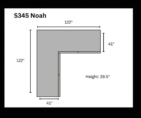 Noah Grey 3-Piece Sectional by New Era Innovations at Eve Furniture