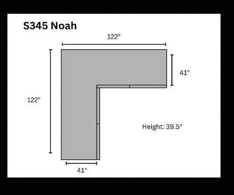 Noah Grey 3-Piece Sectional by New Era Innovations at Eve Furniture