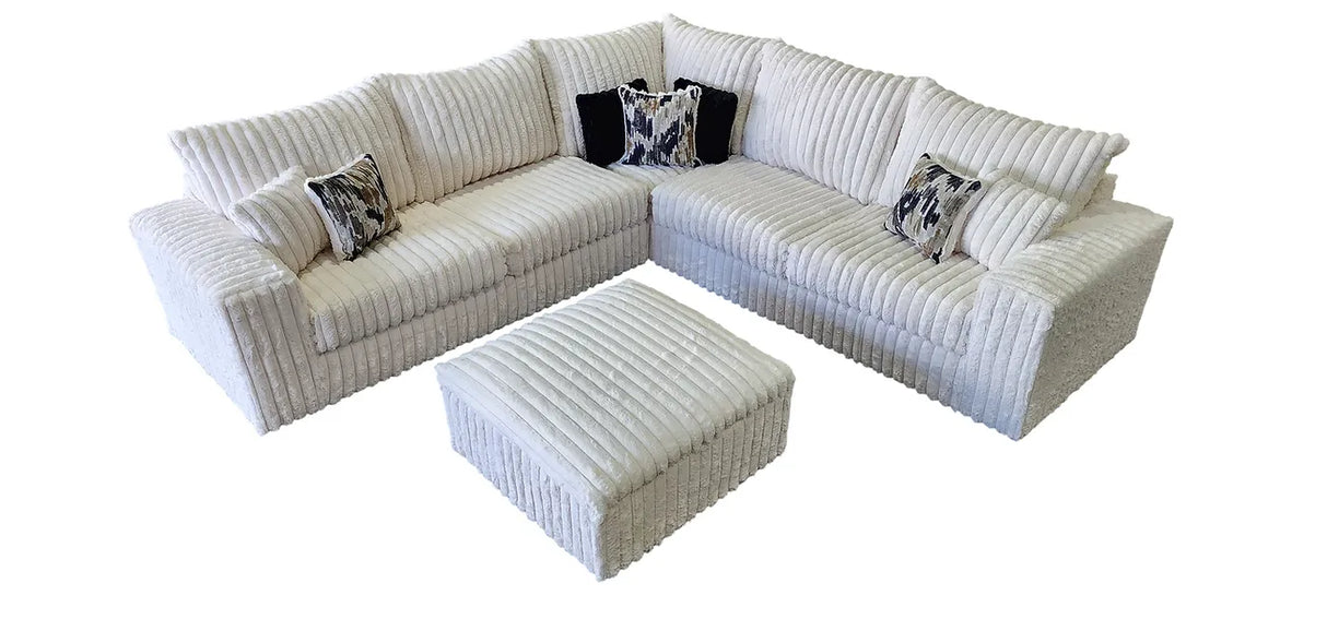 Noah Ivory 3-Piece Sectional by New Era Innovations at Eve Furniture