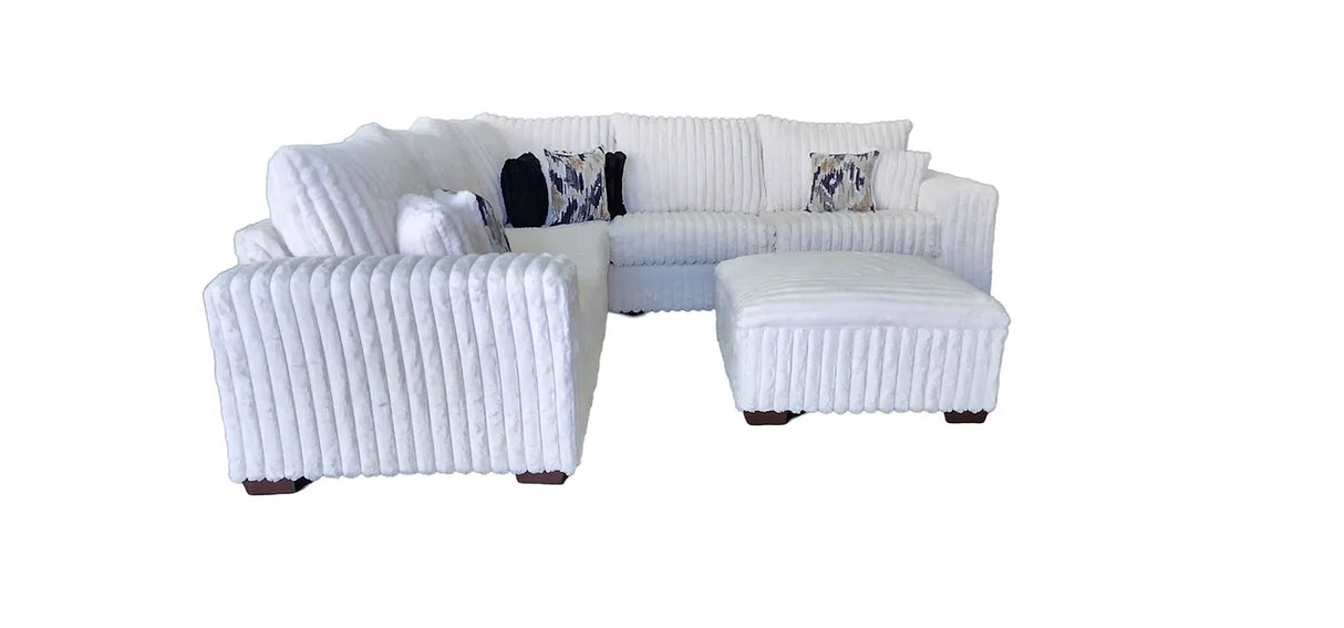 Noah Ivory 3-Piece Sectional by New Era Innovations at Eve Furniture