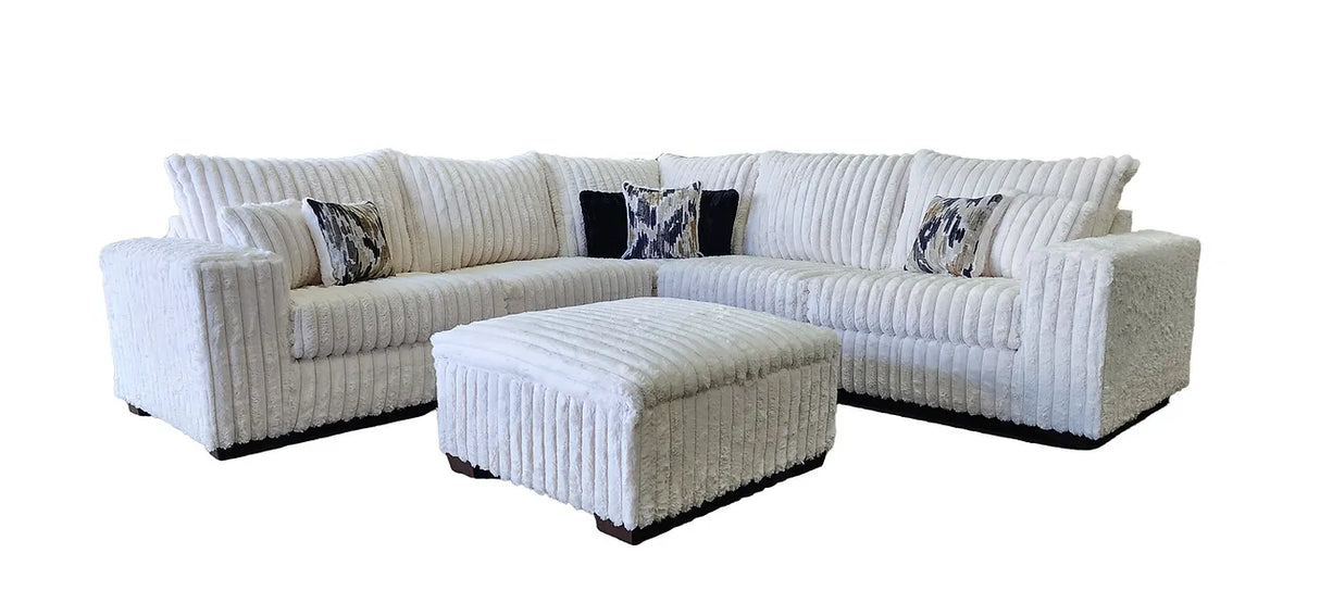 Noah Ivory 3-Piece Sectional by New Era Innovations at Eve Furniture