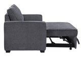 Noah Gray Convertible Sleeper Loveseat by Steve Silver at Eve Furniture