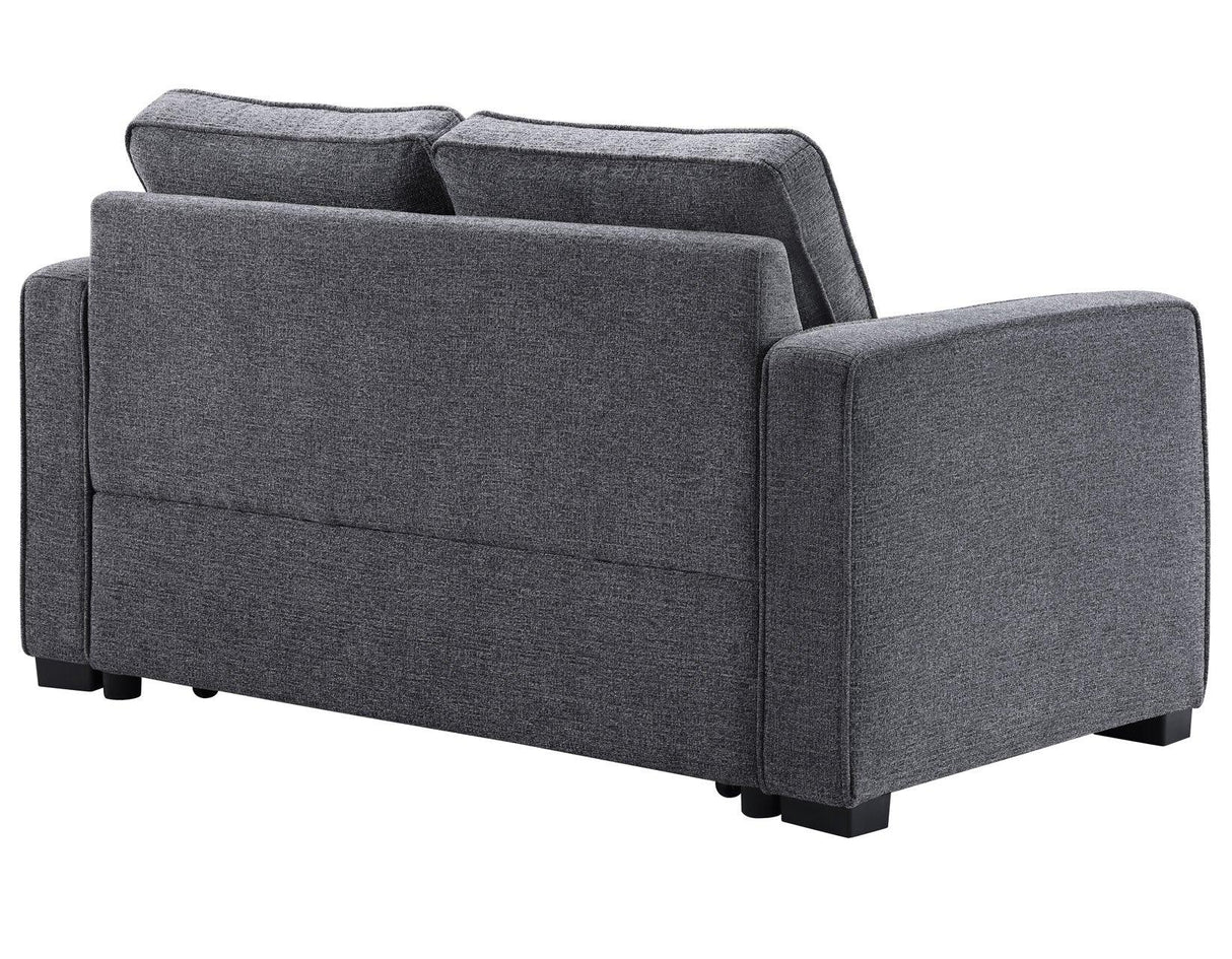 Noah Gray Convertible Sleeper Loveseat by Steve Silver at Eve Furniture