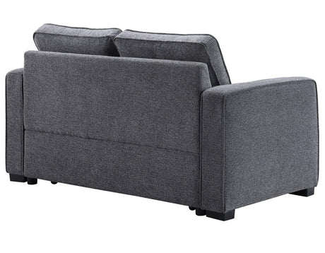 Noah Gray Convertible Sleeper Loveseat by Steve Silver at Eve Furniture