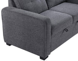 Noah Gray Convertible Sleeper Loveseat by Steve Silver at Eve Furniture