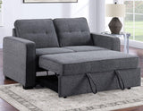 Noah Gray Convertible Sleeper Loveseat by Steve Silver at Eve Furniture