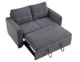 Noah Gray Convertible Sleeper Loveseat by Steve Silver at Eve Furniture