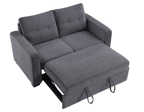 Noah Gray Convertible Sleeper Loveseat by Steve Silver at Eve Furniture