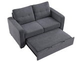 Noah Gray Convertible Sleeper Loveseat by Steve Silver at Eve Furniture