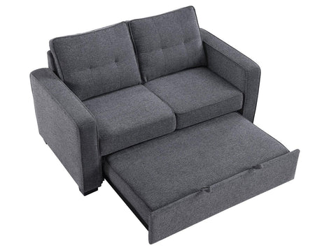 Noah Gray Convertible Sleeper Loveseat by Steve Silver at Eve Furniture