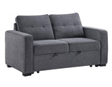 Noah Gray Convertible Sleeper Loveseat by Steve Silver at Eve Furniture