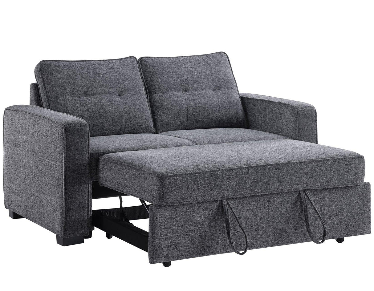 Noah Gray Convertible Sleeper Loveseat by Steve Silver at Eve Furniture