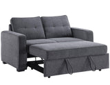 Noah Gray Convertible Sleeper Loveseat by Steve Silver at Eve Furniture