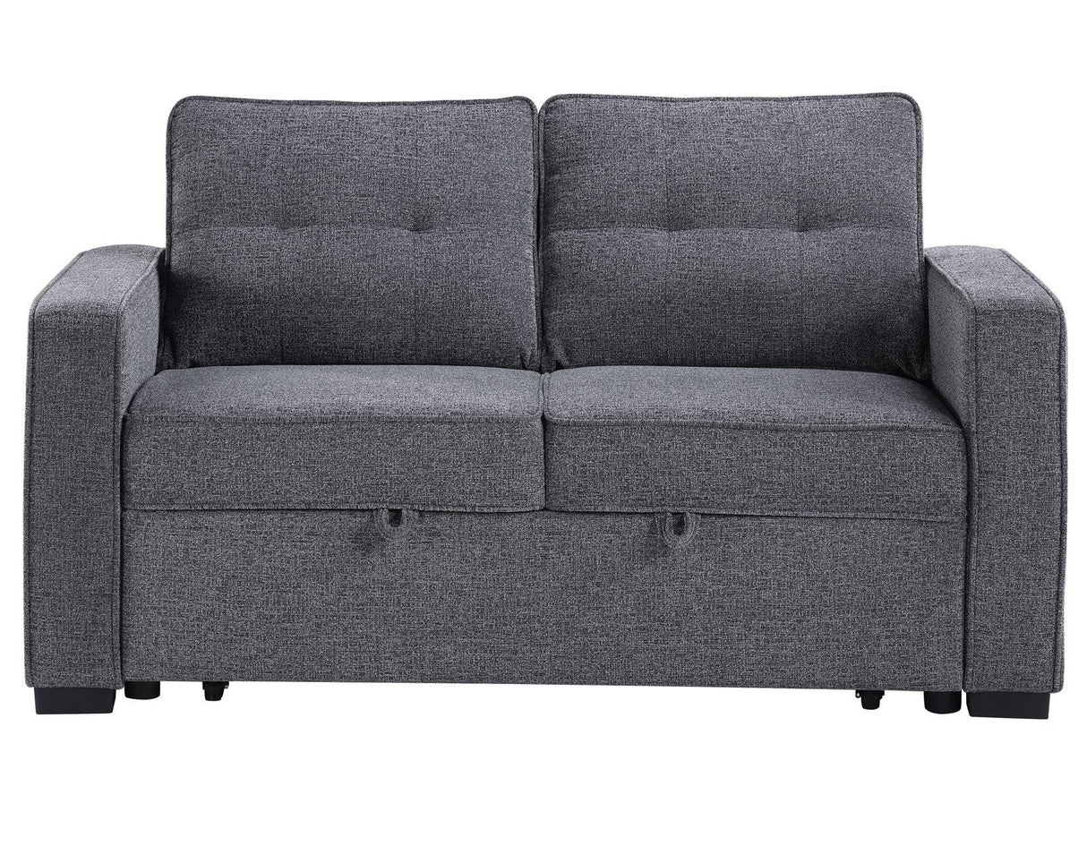 Noah Gray Convertible Sleeper Loveseat by Steve Silver at Eve Furniture