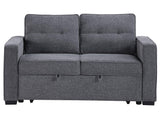 Noah Gray Convertible Sleeper Loveseat by Steve Silver at Eve Furniture