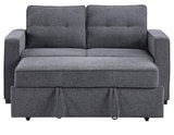 Noah Gray Convertible Sleeper Loveseat by Steve Silver at Eve Furniture