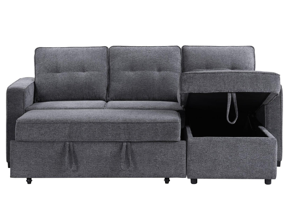 Noah Flippable, Convertible Storage Sleeper Chofa, Gray by Steve Silver at Eve Furniture